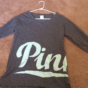 A long sleeve PINK shirt